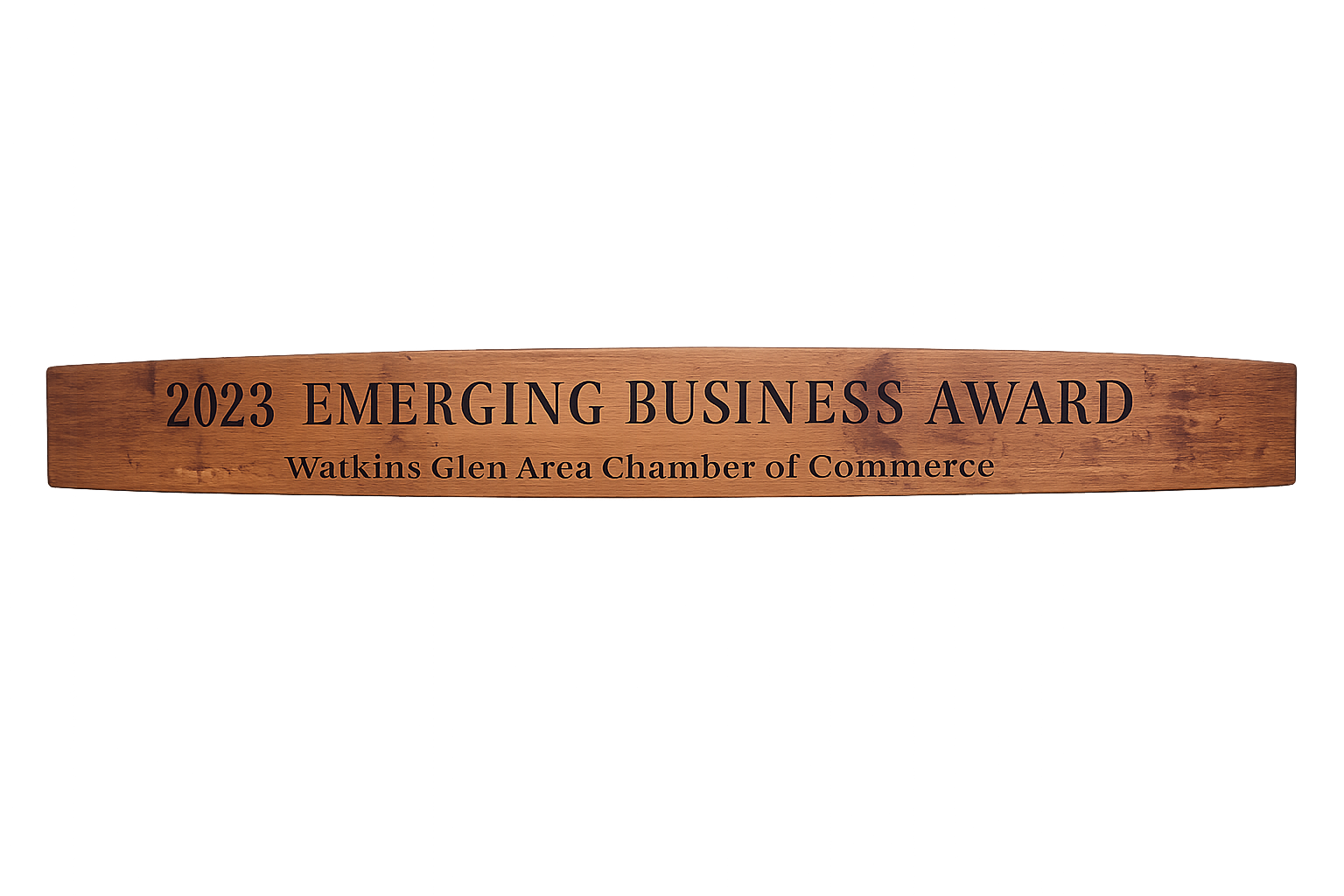 2023 Emerging Business Award certificate